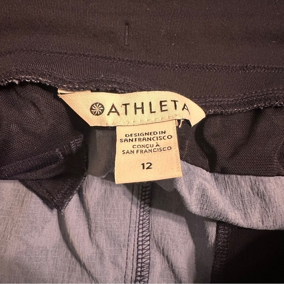 Athleta Trekkie North Jogger Pants Ethereal Bloom Blue Floral Size 12 - Picture 6 of 8